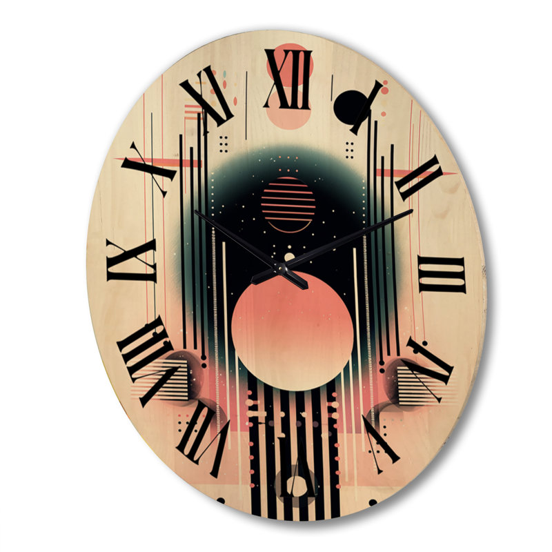 Très grande horloge murale trésor géométrique moderne et moderne, Très grand