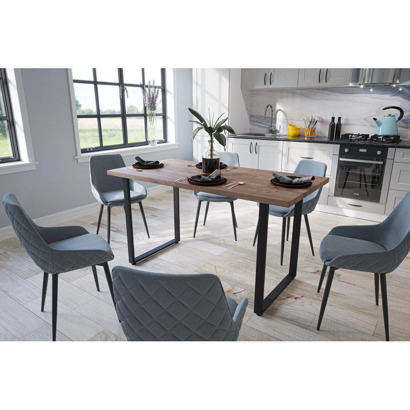 Dining Table Seattle 120-140, 72cm H x 140cm W x 70cm D, Grey