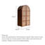 Armoire arquée tissée en rotin de bois massif de style Wabi-Sabi