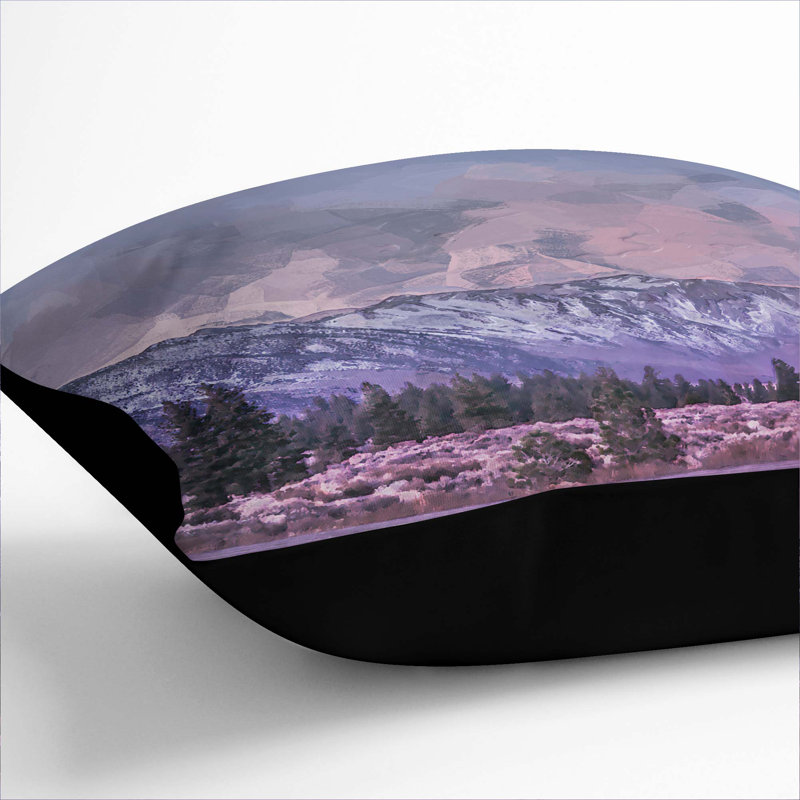 Square Throw Cushion, 40cm H x 40cm W x 15cm D, Black