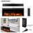 Swenja 50" W Electric Fireplace Insert with Adjustable Flame, Fire Cracking Sound & Remote Control-1643353140