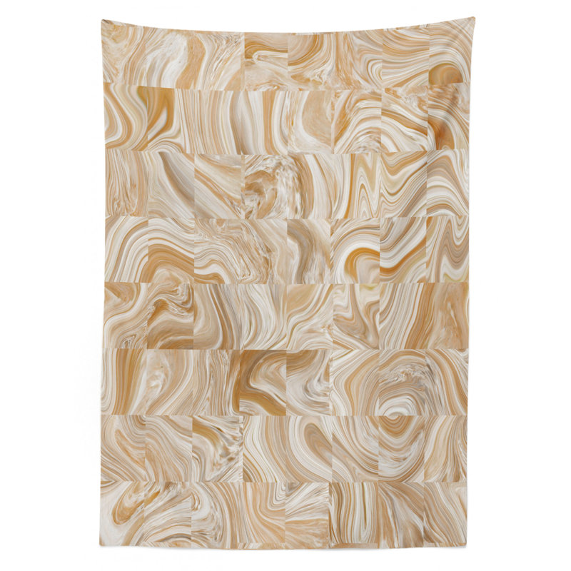 Marble Stone Patterns Tablecloth, 90" L x 60" W