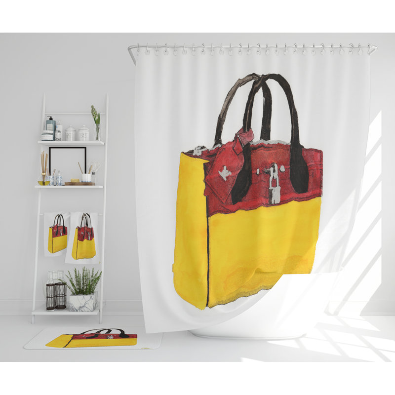 Natane Polyester Shower Curtain Set