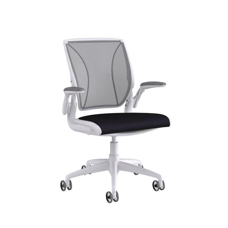 Mesh Task Chair, Pinstripe/Cadmium Yellow, Dash/Platinum, Black