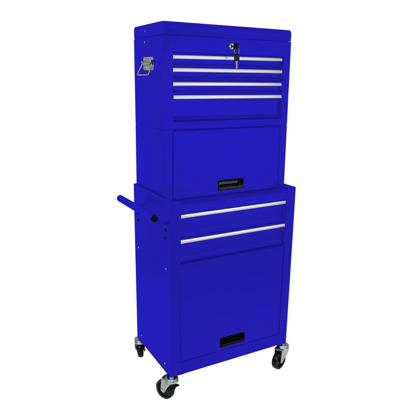 Commodes pliantes 6 tiroirs Frisange, Bleu