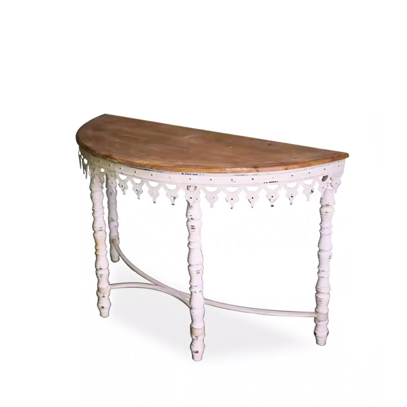 Simple Retro Distressed Console Table
