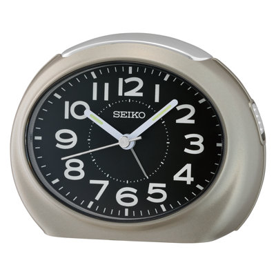 QHE193NLH Alarm Clock, Metallic Warm Gray