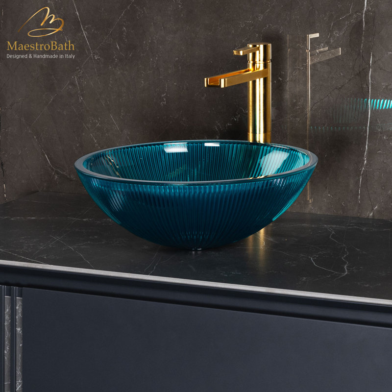 Lana 15.7'' L Bathroom Sink, Blue