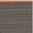 Amerina Kilim Hand Woven Flat Weave Wool/Cotton Striped Rug in Orange/Gray-12415166