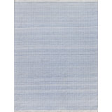 Echo Geometric Area Rug in Light Blue