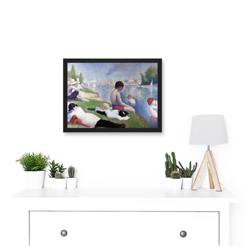 Georges Seurat Bathers At Asnieres by Georges Seurat - Single Picture Frame Painting