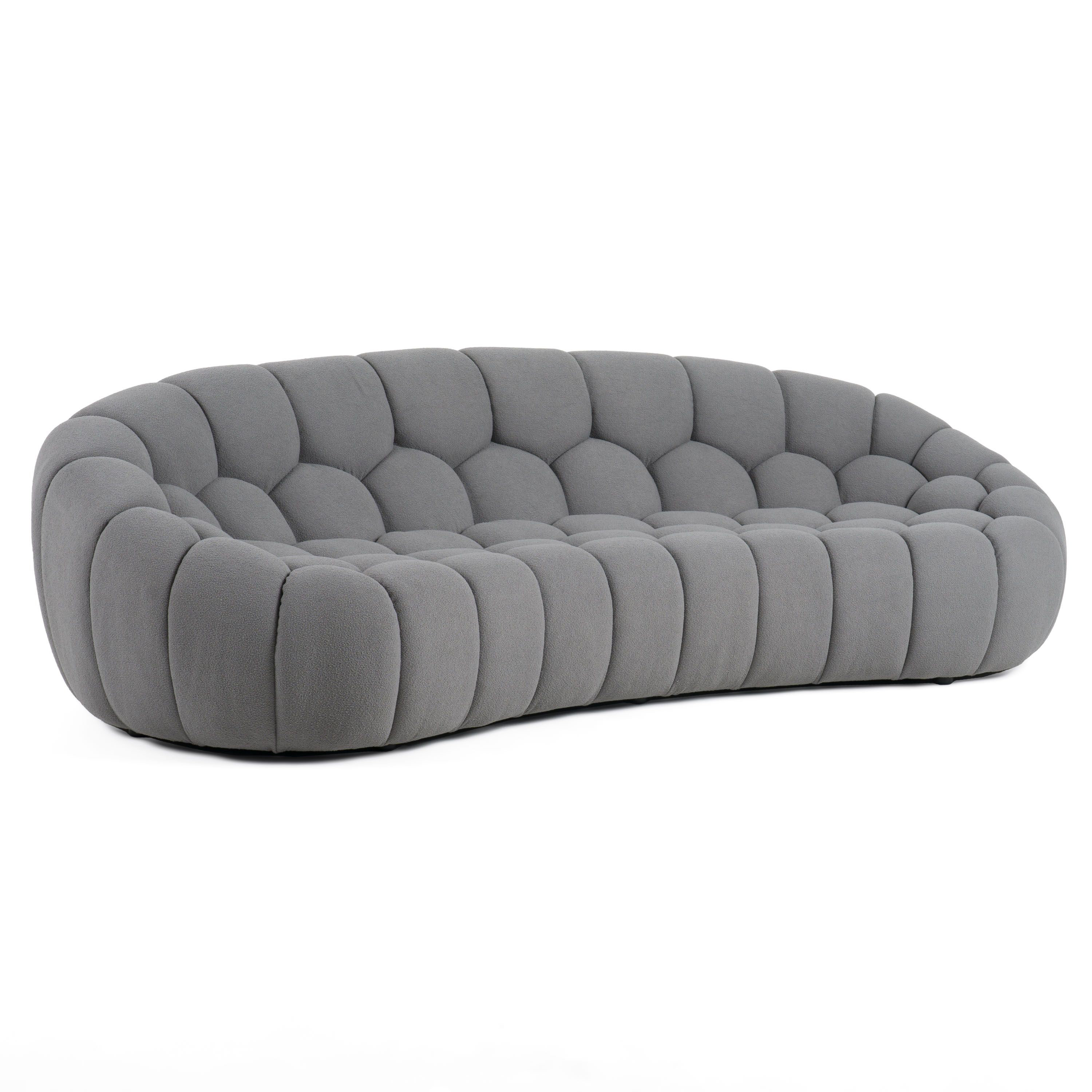 Blodget 104.7'' Upholstered Curved Modern Sofa