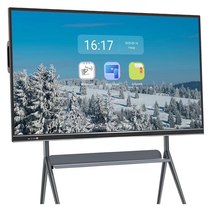 JYXCN 75" Smart Board for Classroom, 2160p Touch Screen Digital Whiteboard Wireless Casting(Include Wall Mount)