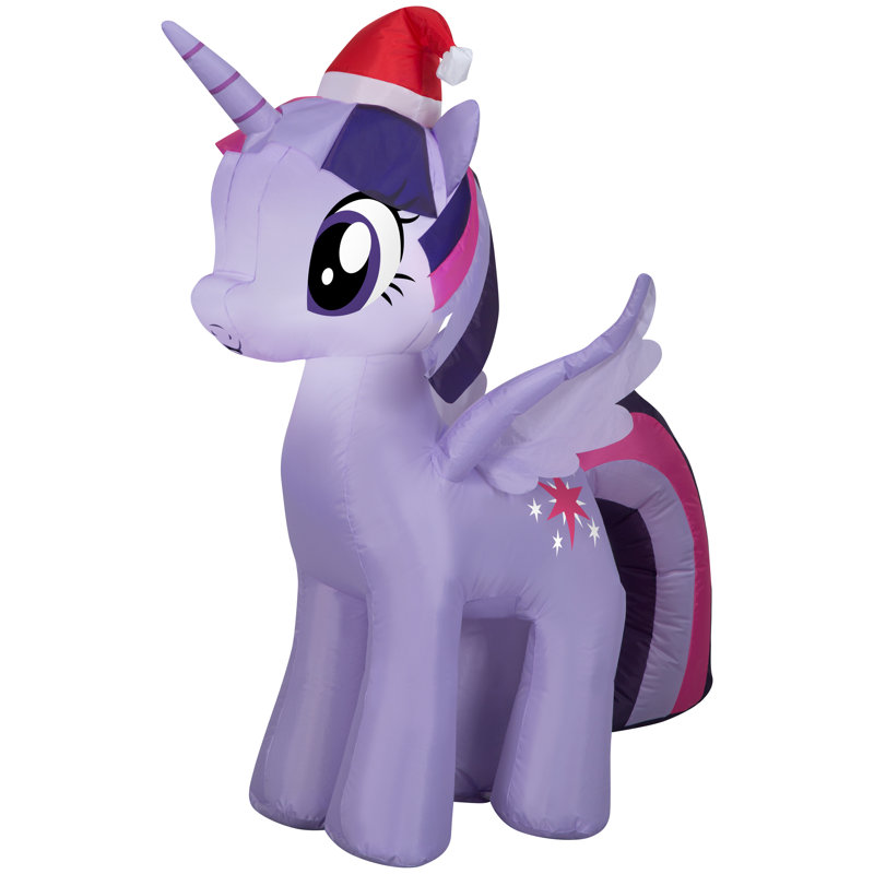 Crépuscule gonflable Twilight Sparkle avec chapeau de père Noël