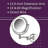 Ayeshah 8.5" Lighted Wall Mount Magnified Makeup Mirror, Direct Wire-1930252368