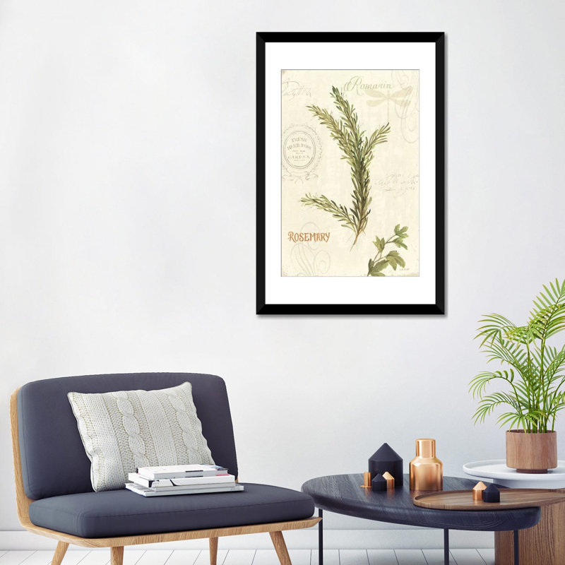 «Aromatique II», impression sur toile tendue, H 32 po x l 24 po x P 1 po, Papier d'art encadré noir, Blanc