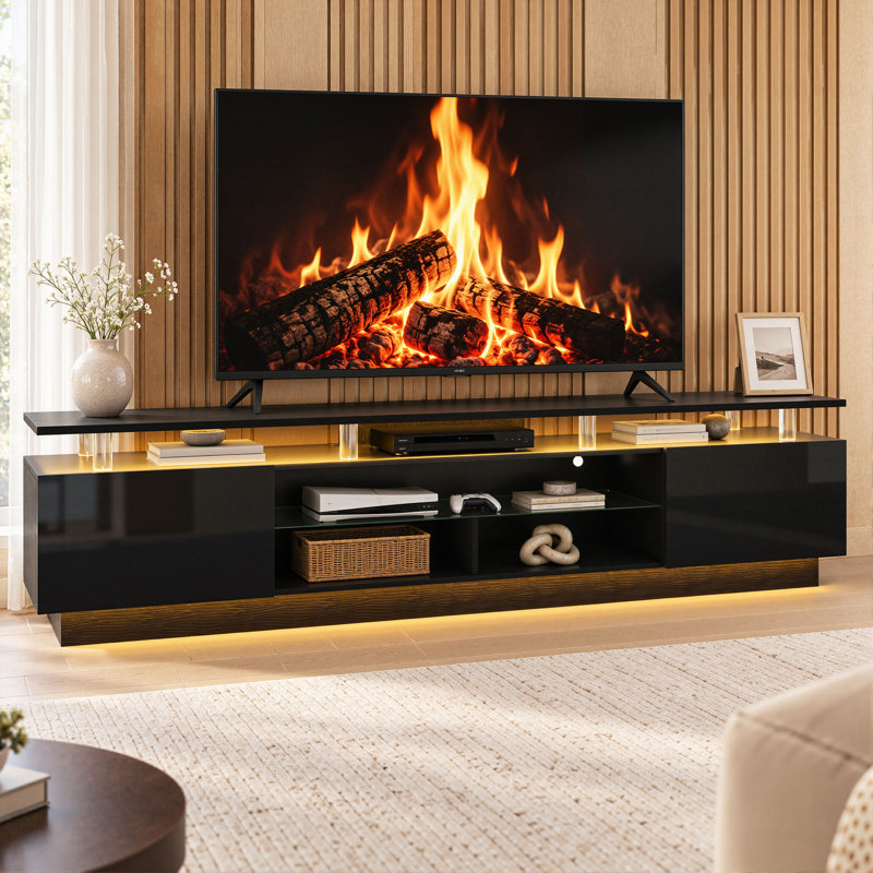 TV Stand for TVs up to 88", Black