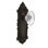 Victorian Plate with Oval Fluted Crystal Door Knob