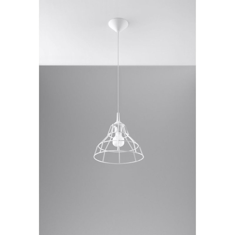 Ance 1 - Light Geometric Pendant, White