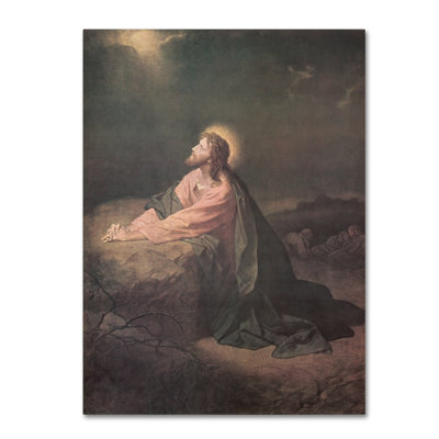 Art mural sur toile tendue - «Christ at Thirty-Three» par Heinrich Hofmann pour décoration de salon, de chambre à coucher ou de bureau - 18 x 24