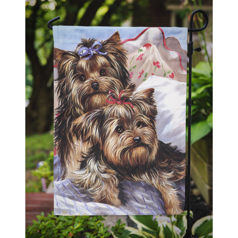 Drapeau de jardin en polyester à 2 côtés Graziello Bichon Frise Do It Better 1 x 0,11 pi, Yorkshire terrier punaises de lit