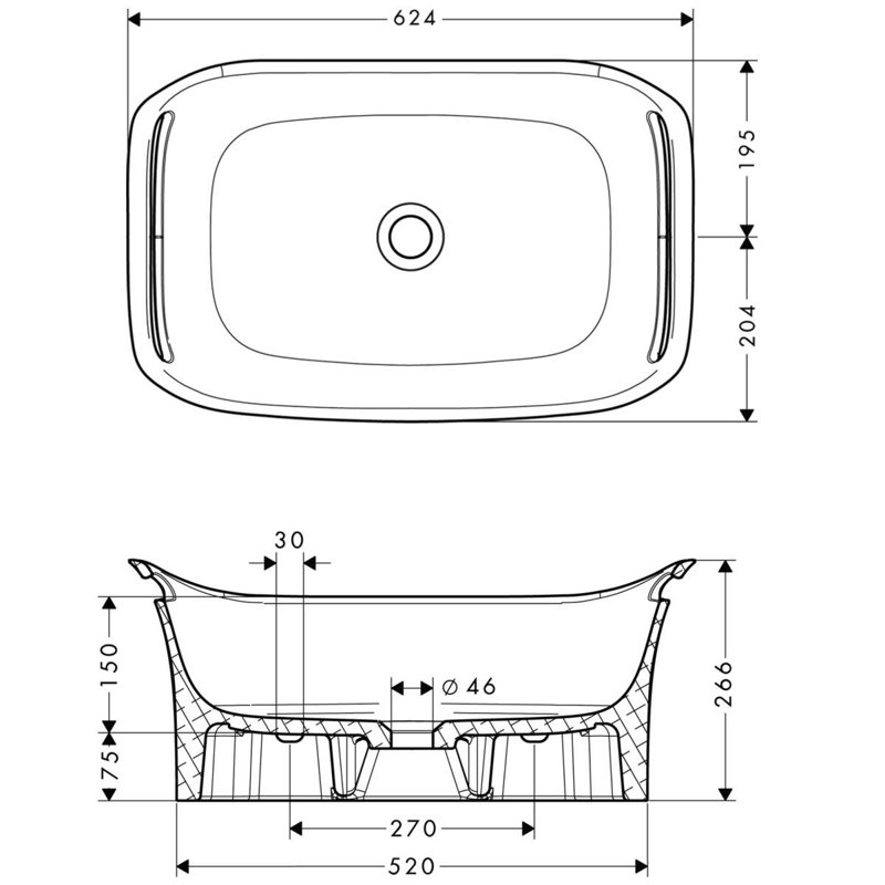 Urquiola 24.57'' L Bathroom Sink