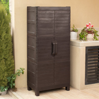 57" Tall 3 Shelf Storage Cabinet in Espresso