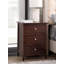 Table de chevet 3 tiroirs - Table de chevet transitionnelle, durable et compacte-1859936413