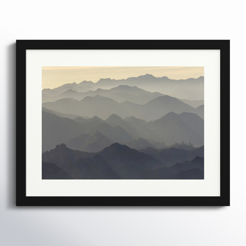 Santa Monica Mountains par Rob Sheppard Danita Delimont - photographie de cadre, H 14 po x l 18 po, Noir