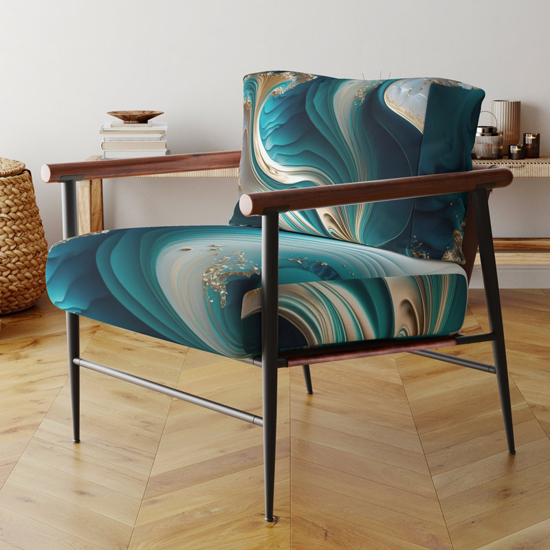 Fauteuil d'appoint Crofford, Noir, noir, noir, noir