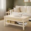 Table basse à plateau relevable avec rangement et tablette inférieure ouverte