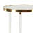 Vogel Acrylic Accent Table with Mirrored Top and Acrylic Legs 19" x 19" x 23"-69976303