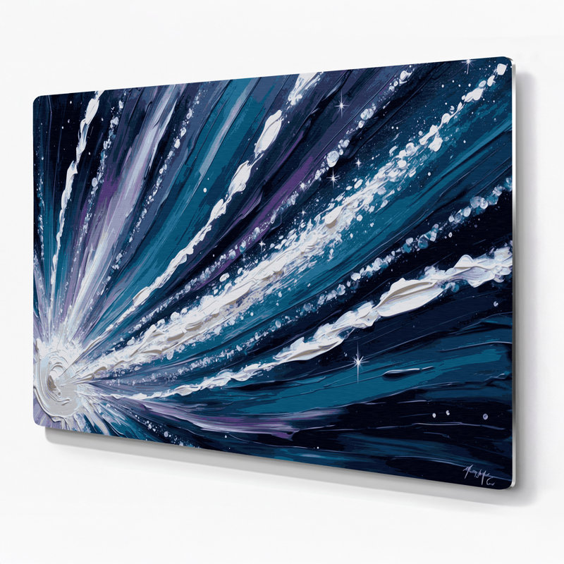 Art mural en métal Sci Fi Comet