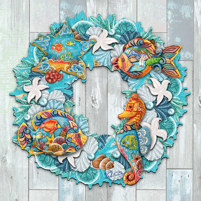 Handcrafted Faux Wood 20'' Wreath