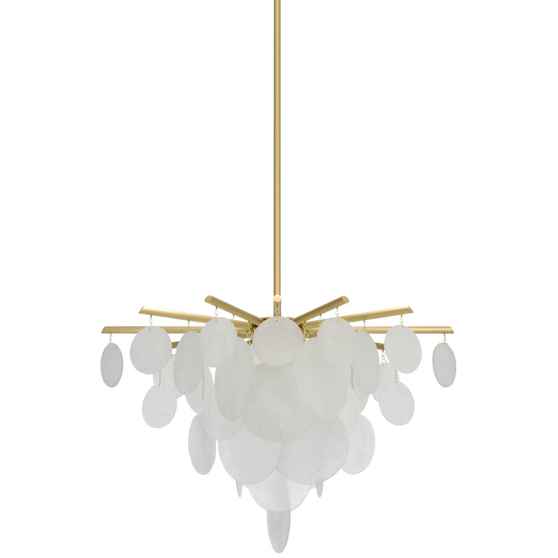 Nimbus 4 - Light Chandelier, Satin Brass