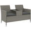 133cm Wide Patio Sofa with Cushions