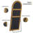Luziano Solid Wood Arch Wall Mirror-97422330-97422335
