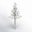 Lit Snowy Pruned Pine Tree; Multicolored-1313364121