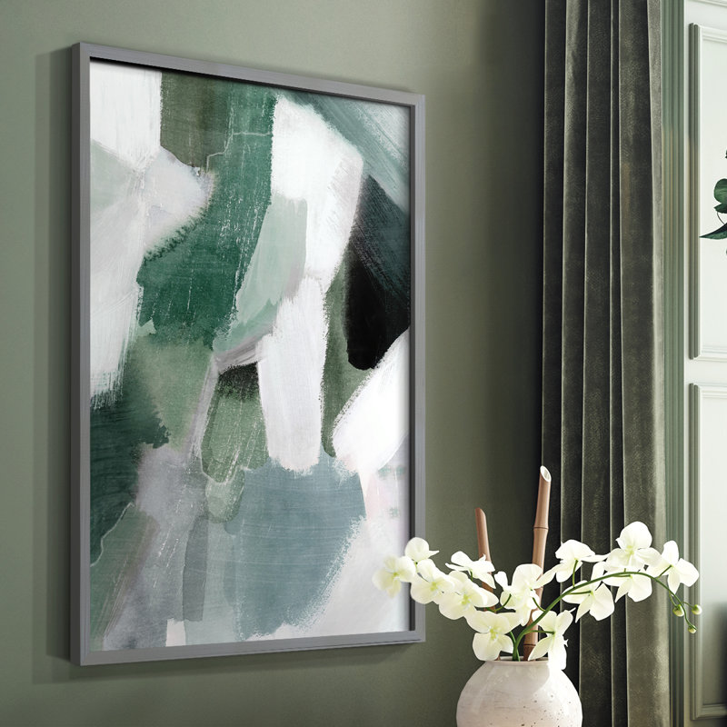 Turquoise Waters II, reproduction encadrée - bois massif, Cadre simple blanc, H 20 po x l 16 po
