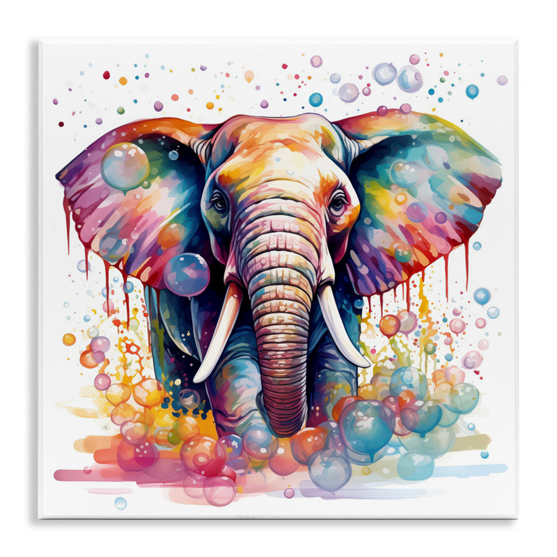 Art mural plaque d'éléphant par Mary Cunningham