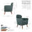 Arunjit Sherpa Fabric Accent Chair with Rubberwood Legs-1551377950
