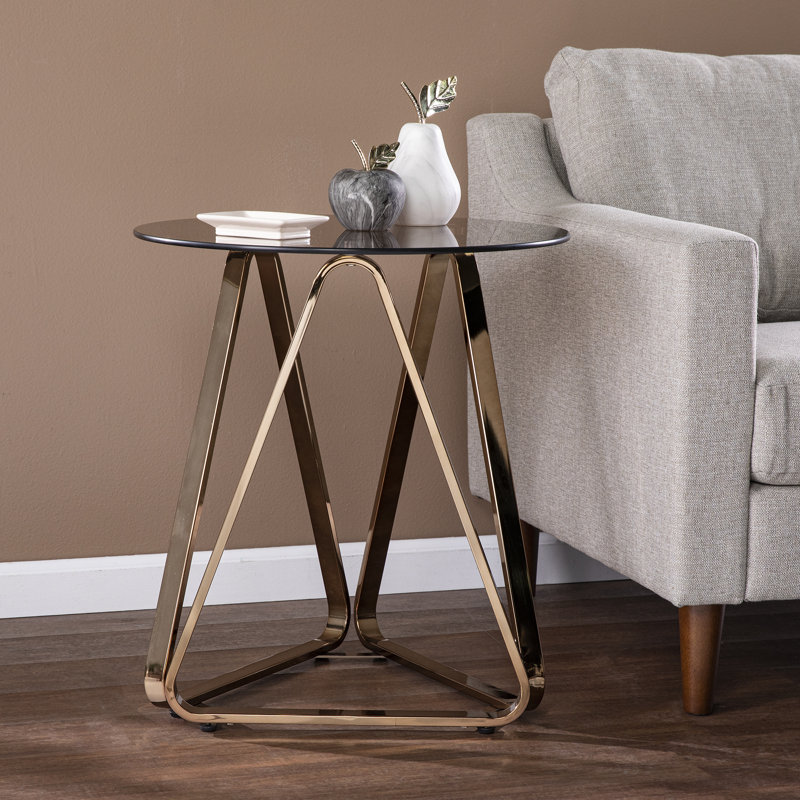 Table de bout en verre