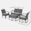 ENSEMBLE DE CHAT 4 PCS CORDOBA KD WICKER