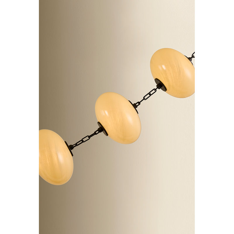 Nephele 10" Cloud Glass Dimmable Integrated LED Chandelier, 2875 lm, 58.75" H x 10" W x 10" D, 16 Lights