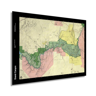 " 1984 Grand Canyon Map "
