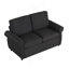 Canapé-lit escamotable, causeuse avec matelas à mémoire de forme simple et deux ports USB, canapé de salon-130073204