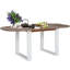 Clintonpark Pine Solid Wood Top Metal Base Dining Table-324923319