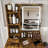 Modern Vanity Desk ,Featuring 3 Modes Of LED Lighting With Adjustable Brightness, 3 Drawers And Multiple Open Storage Shelves, A Hair Dryer Holder And Power Socket, And A Dressing Chair-1562748251