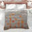 Orange Wildflowers On Beige Comforter-126342988