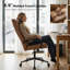 Fauteuil de direction en cuir avec accoudoirs, dossier haut et soutien lombaire-820917679-820917675